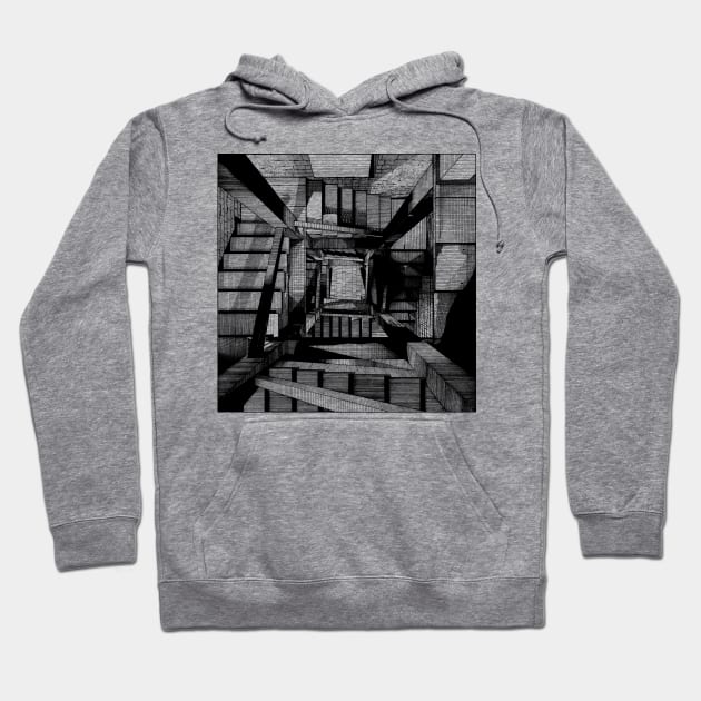 Vertigo Staircase Hoodie by adig-art